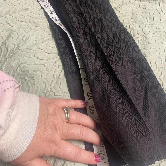 NWT Women’s Tahari Dress Pants Black Color Size 6 Geometric Print New - Picture 5 of 9